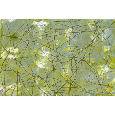 String Theory IV Black Modern Wood Framed Art Print with Double Matting by Goldberger, Jennifer