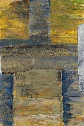 Madras I White Modern Wood Framed Art Print with Double Matting by Weddell, Georgia