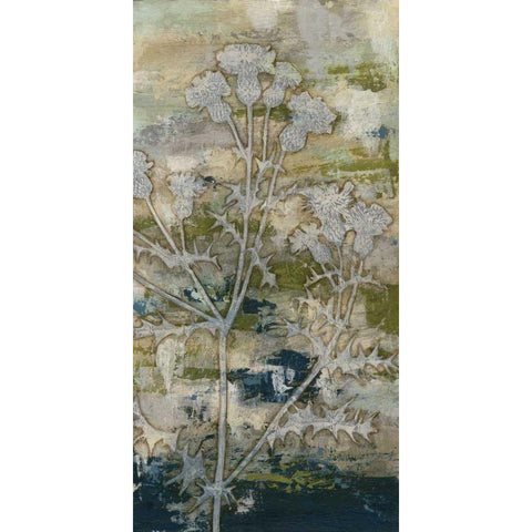 Gossamer Blooms I Gold Ornate Wood Framed Art Print with Double Matting by Meagher, Megan