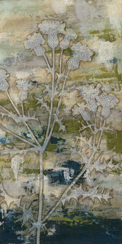 Gossamer Blooms I Black Ornate Wood Framed Art Print with Double Matting by Meagher, Megan