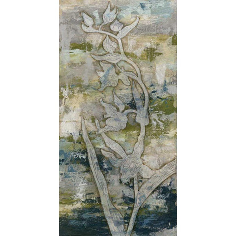 Gossamer Blooms II White Modern Wood Framed Art Print by Meagher, Megan