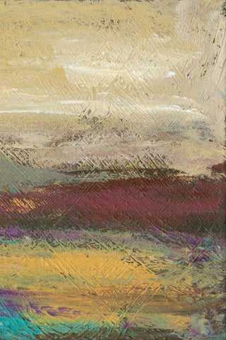 Desertscape II White Modern Wood Framed Art Print with Double Matting by Choate, Lisa