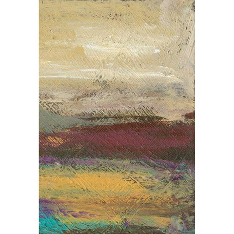 Desertscape II Black Modern Wood Framed Art Print with Double Matting by Choate, Lisa