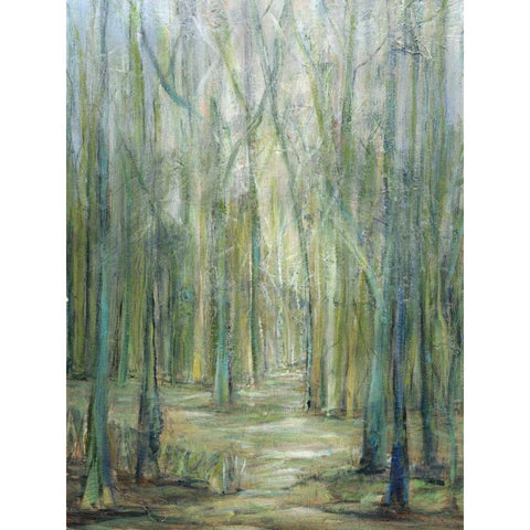 Crossroad I Black Modern Wood Framed Art Print by Crawford, Beverly