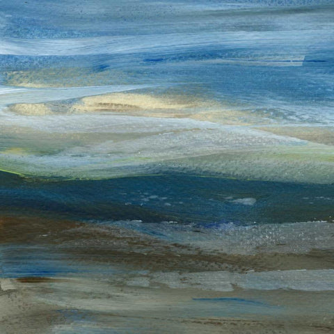 Denim Dance III White Modern Wood Framed Art Print with Double Matting by Choate, Lisa