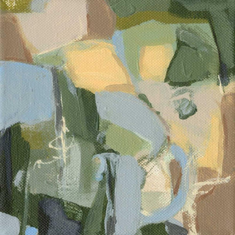 Mist Black Modern Wood Framed Art Print with Double Matting by Long, Christina