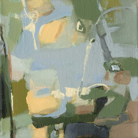 Shine Gold Ornate Wood Framed Art Print with Double Matting by Long, Christina