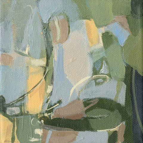 Twinkle Black Modern Wood Framed Art Print with Double Matting by Long, Christina