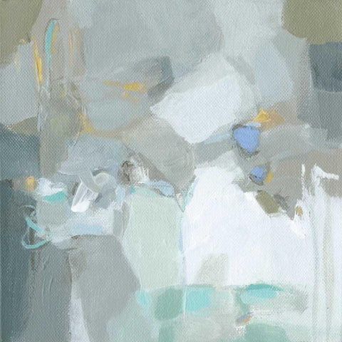 Frosted Flakes White Modern Wood Framed Art Print with Double Matting by Long, Christina