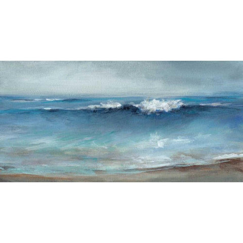 Coastal Breeze Black Modern Wood Framed Art Print by Long, Christina