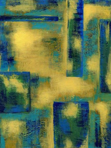 Unconditional II White Modern Wood Framed Art Print with Double Matting by Stramel, Renee W.