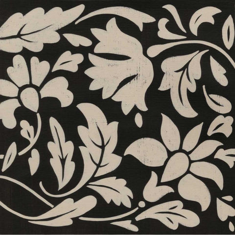 Ginter Charcoal III Black Ornate Wood Framed Art Print with Double Matting by Zarris, Chariklia