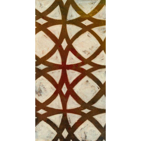 Circle Overlay II White Modern Wood Framed Art Print by Meagher, Megan