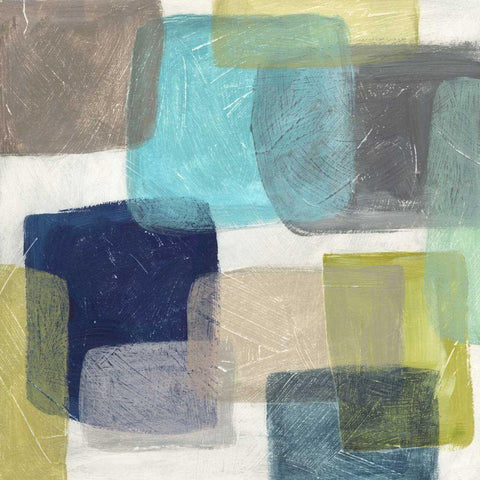 Transparency I White Modern Wood Framed Art Print by Meagher, Megan