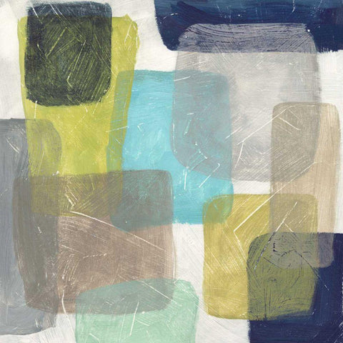 Transparency II White Modern Wood Framed Art Print with Double Matting by Meagher, Megan