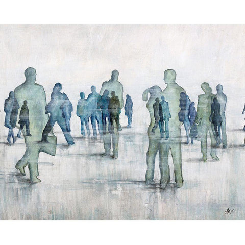 Coming Together Coming Apart Black Modern Wood Framed Art Print by Douglass, Farrell