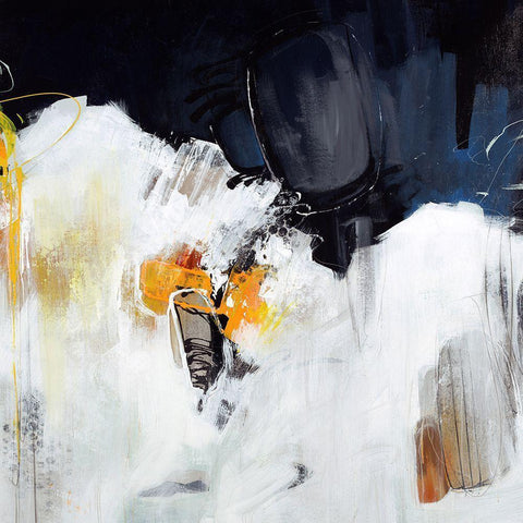 Expel II White Modern Wood Framed Art Print by Edmunds, Sydney