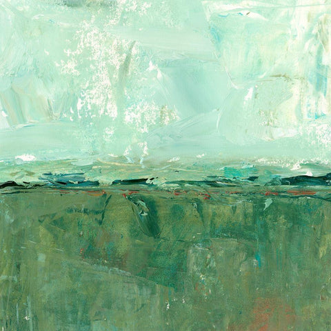 Vista Impression I White Modern Wood Framed Art Print with Double Matting by Harper, Ethan