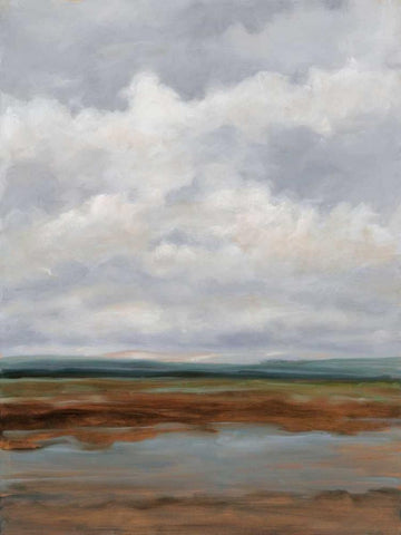 Before Sunset II White Modern Wood Framed Art Print with Double Matting by Harper, Ethan