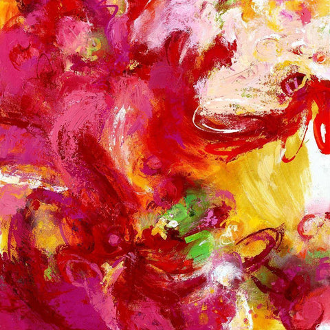 Twirl Me White Modern Wood Framed Art Print by Bothne, Janet