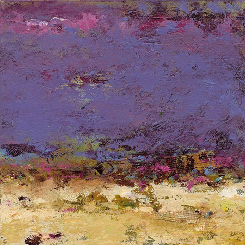 Twilight Time White Modern Wood Framed Art Print by Bothne, Janet