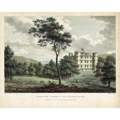 Watts Views V White Modern Wood Framed Art Print by Watts, W.