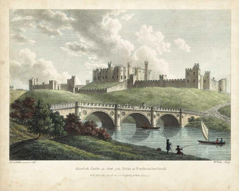 Watts Views VIII White Modern Wood Framed Art Print with Double Matting by Watts, W.