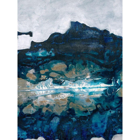 Cooling Pool III Black Modern Wood Framed Art Print with Double Matting by Taylor, Kari