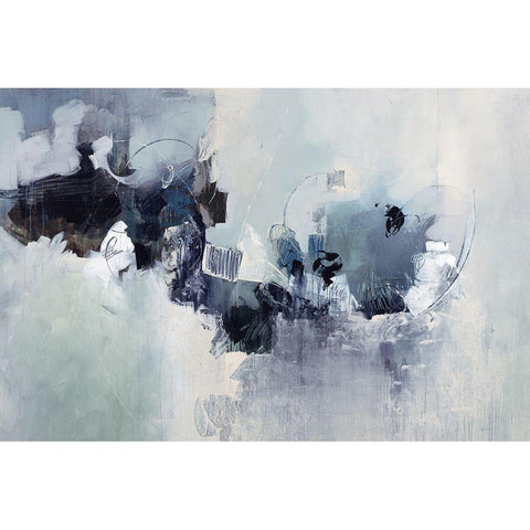 Limmerick Breeze Black Modern Wood Framed Art Print by Taylor, Kari