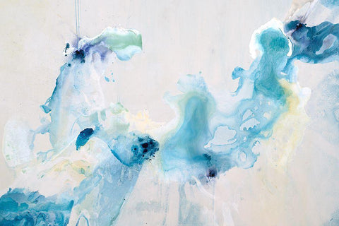 Gentle Breeze White Modern Wood Framed Art Print with Double Matting by Taylor, Kari