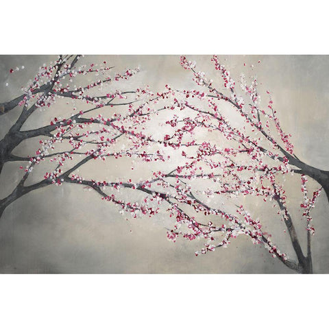 Branches in the Breeze Black Modern Wood Framed Art Print with Double Matting by Taylor, Kari