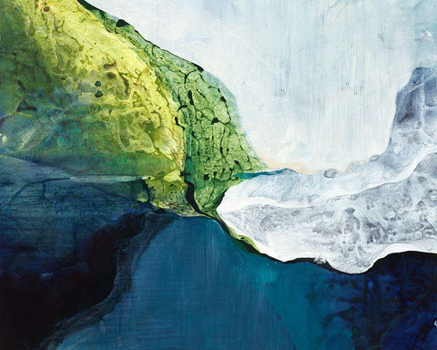 Earthy Collision Black Ornate Wood Framed Art Print with Double Matting by Taylor, Kari