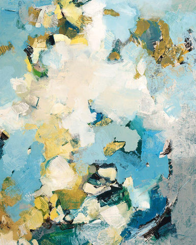 Put On Blast White Modern Wood Framed Art Print with Double Matting by Taylor, Kari