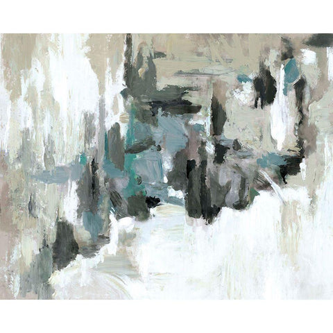 Calm Before The Storm White Modern Wood Framed Art Print by Circle Art Group