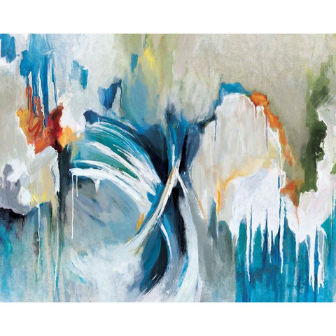 Free Flow Gold Ornate Wood Framed Art Print with Double Matting by Circle Art Group