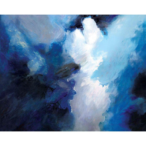 Gathering Storm Clouds Black Modern Wood Framed Art Print by Circle Art Group