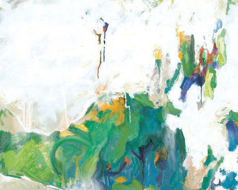 Hints of Spring Black Ornate Wood Framed Art Print with Double Matting by Circle Art Group