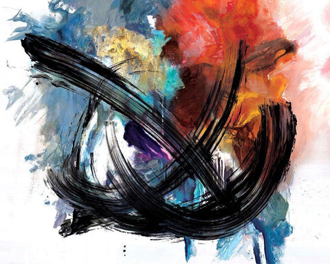 The Fire Within White Modern Wood Framed Art Print with Double Matting by Circle Art Group