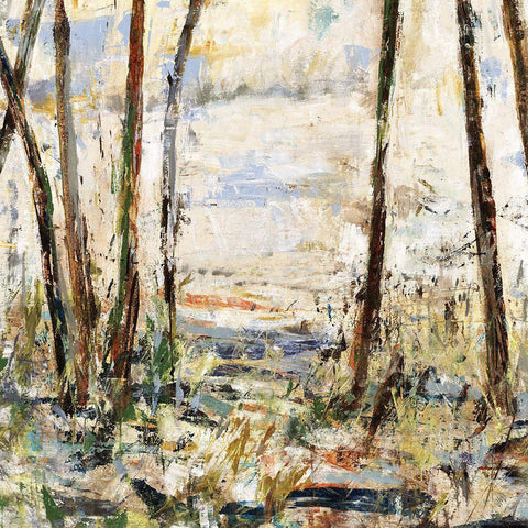 Down by the Water Black Modern Wood Framed Art Print with Double Matting by Maas, Jodi