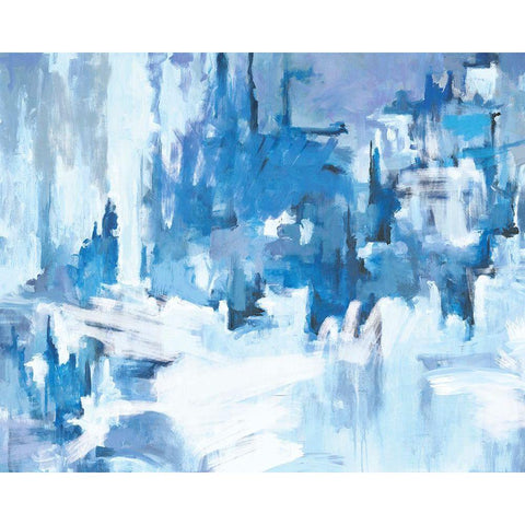 Iceberg Black Modern Wood Framed Art Print with Double Matting by Circle Art Group