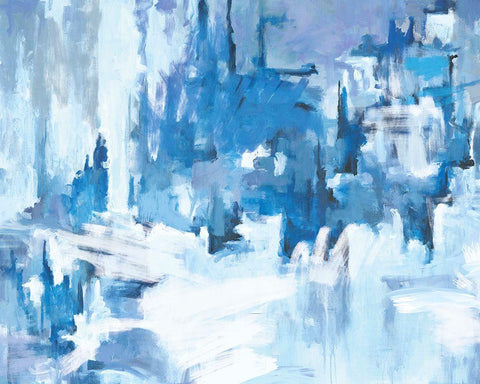 Iceberg Black Ornate Wood Framed Art Print with Double Matting by Circle Art Group