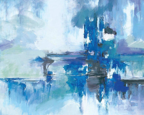 Patience White Modern Wood Framed Art Print with Double Matting by Circle Art Group