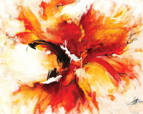 The Phoenix Black Ornate Wood Framed Art Print with Double Matting by Circle Art Group