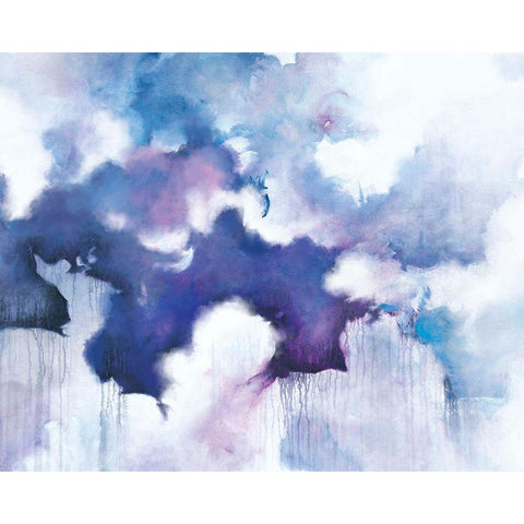 Acquiesce White Modern Wood Framed Art Print by Circle Art Group