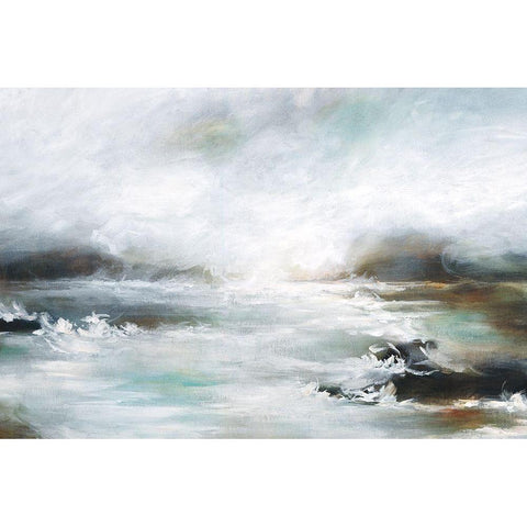 Coastal View IV Black Modern Wood Framed Art Print with Double Matting by Drotar, Rikki