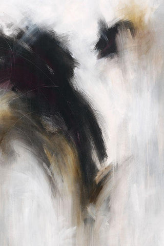 Neutral Sway White Modern Wood Framed Art Print with Double Matting by Drotar, Rikki