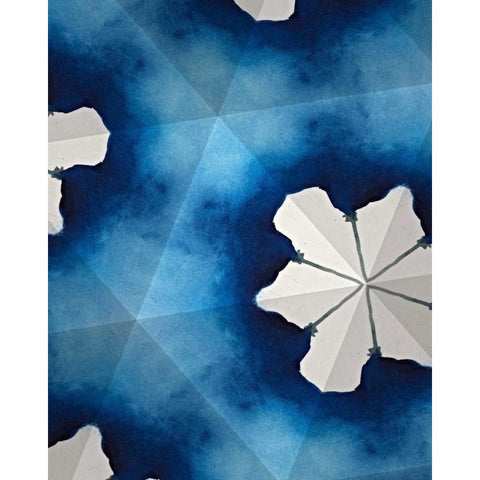 Indigo Daydream IV Black Modern Wood Framed Art Print by Stramel, Renee W.