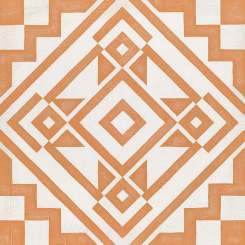 Modern Quilt V Black Modern Wood Framed Art Print by Vess, June Erica