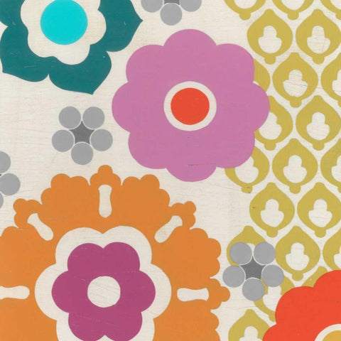 Candy Blossoms IV Black Ornate Wood Framed Art Print with Double Matting by Vess, June Erica