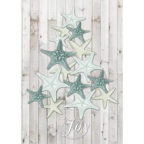 Coastal Christmas Collection B White Modern Wood Framed Art Print by Vision Studio